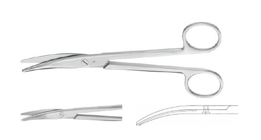 МАЙО-СТІЛЛ НОЖИЦІ ВИГНУТІ 170MM